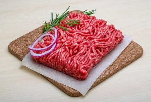 Raw beef minced meat Stock Photos