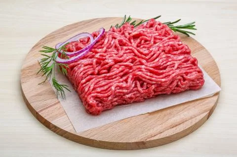 Raw beef minced meat Stock Photos