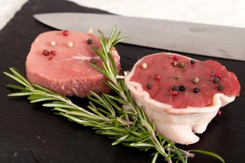 Raw beef Stock Photos