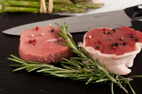 Raw beef Stock Photos