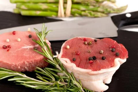 Raw beef Stock Photos