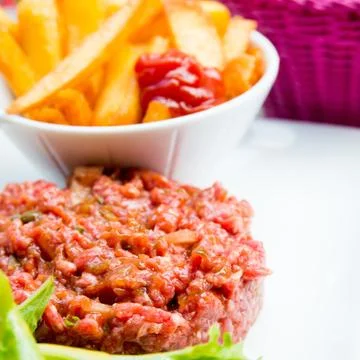 Raw beef Stock Photos