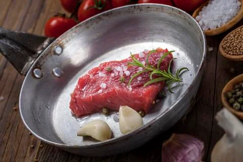 The raw beef Stock Photos