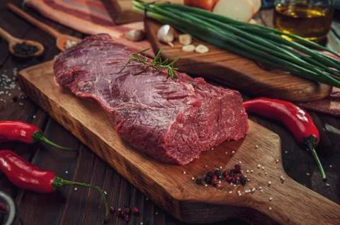 Raw beef Stock Photos