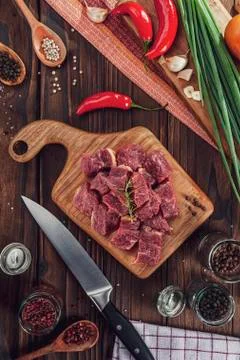 Raw beef Stock Photos