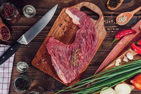 Raw beef Stock Photos
