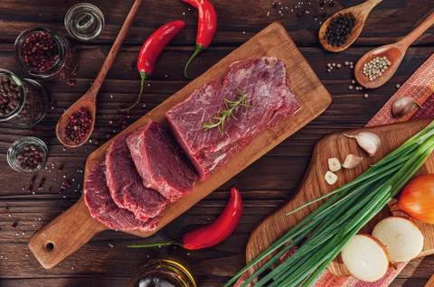 Raw beef Foto stock