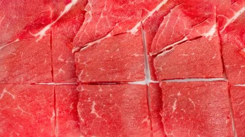 Raw beef on a plate Stock Photos