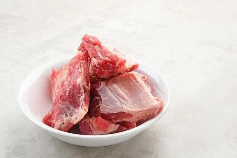 Raw beef ribs Stock Photos