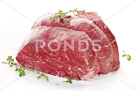Raw beef roast Stock Photos