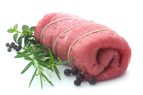 Raw Beef Roulade Stock Photos
