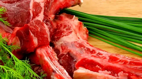 Raw beef spare ribs 動画素材 26243775