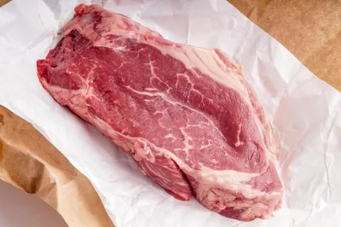Raw Beef steak meat Stock Photos