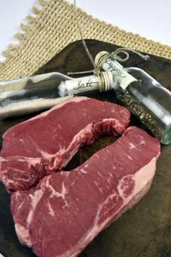 Raw Beef Steak Stock Photos