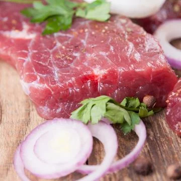 Raw beef steak Stock Photos