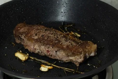 Raw beef steaks ready for preparation Stock Photos