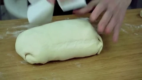 Raw beef wellington Stock Footage 79507907