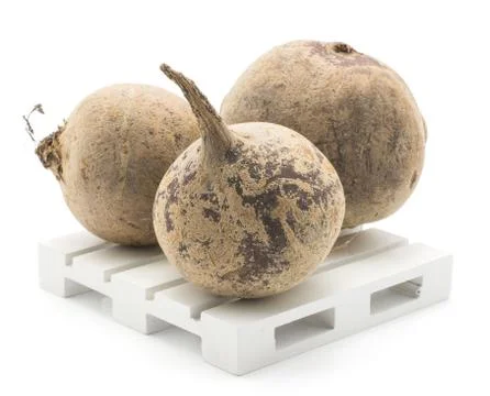 Raw beetroot isolated on white Stock Photos