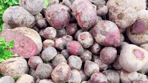 Raw beets Stock Footage 303387885