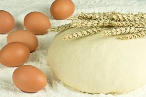 Raw bread Stock Photos
