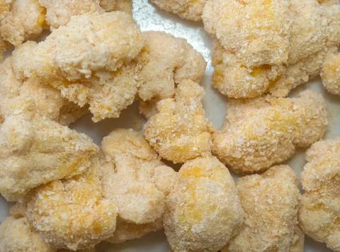 Raw Breaded Cauliflower Stock Photos