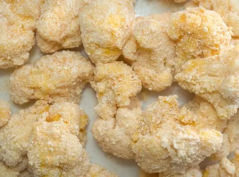 Raw Breaded Cauliflower Stock Photos