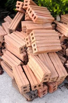 Raw brick Stock Photos