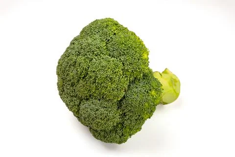 Raw broccoli isolated on a white background Stock Photos
