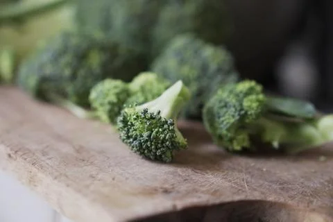 Raw broccoli Stock Photos