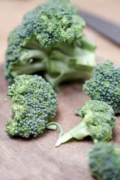 Raw broccoli Stock Photos