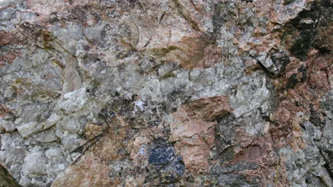 Raw brown and white stone texture, rock close-up. 스톡 동영상 137050856
