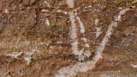 Raw brown stone texture, rock close-up. 스톡 동영상 137042018