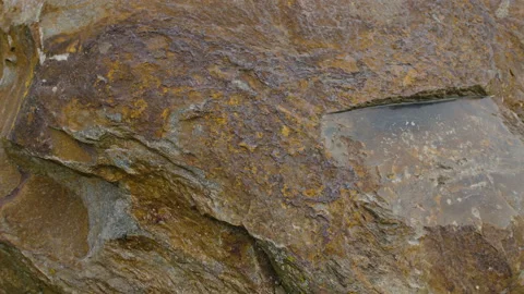 Raw brown stone texture, rock close-up. 스톡 동영상 137051473