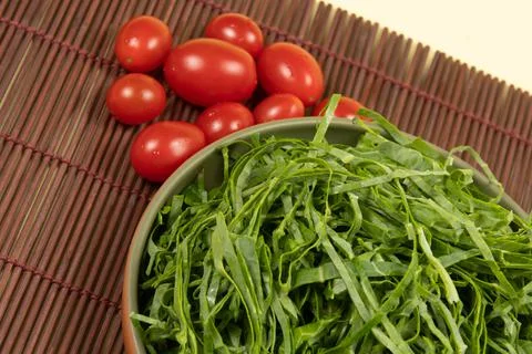 Raw cabbage leaf cut and ready to saut Foto stock