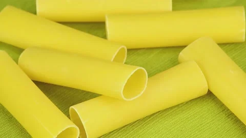 Raw cannelloni revolve close up Stock Footage 179492088