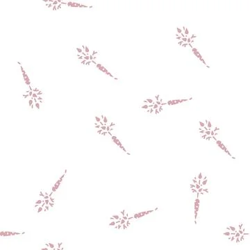 Raw carrot glyph seamless pattern Stock Illustration