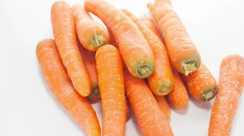 Raw carrots Stock Footage 40097258