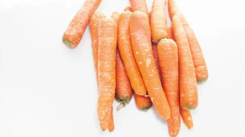 Raw carrots Stock Footage 40097327
