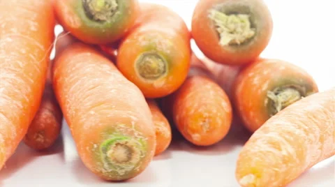 Raw carrots Stock Footage 40097391