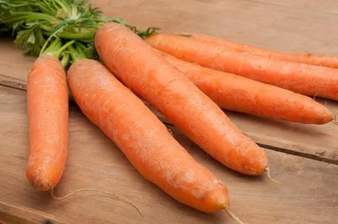 Raw carrots Stockfoto's