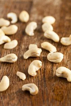 Raw Cashew Nuts Stock Photos