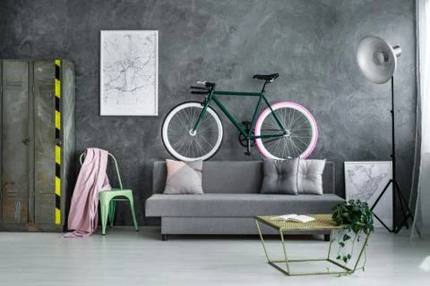 Raw cement wall Stock-Fotos