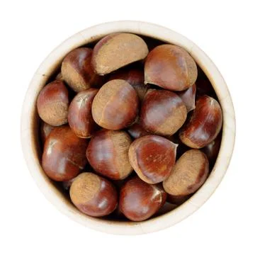 Raw chestnut Stock Photos