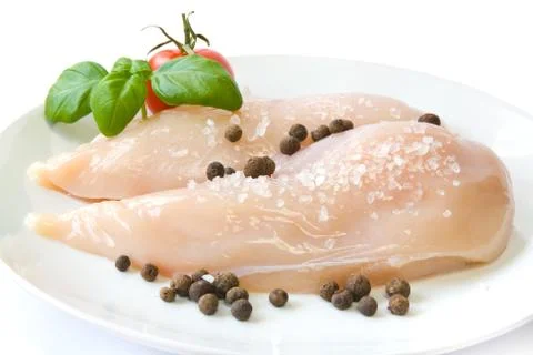 Raw chicken breast Stock Photos
