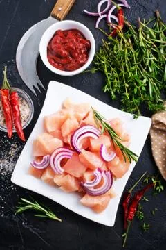 Raw chicken breast Stock Photos