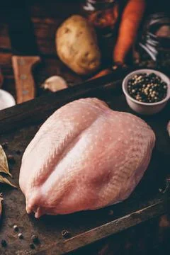 Raw chicken breast Stock Photos