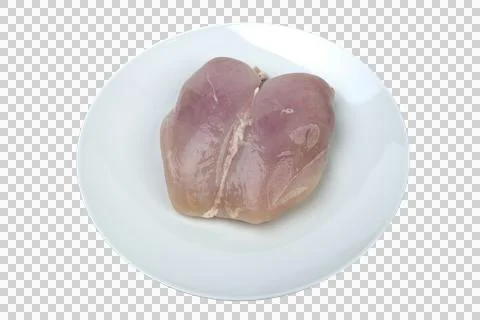 A raw chicken breast Фото