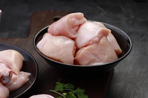 Raw chicken cuts combo Foto stock