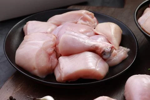 Raw chicken cuts combo Stock Photos