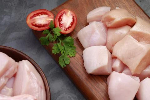 Raw chicken cuts combo Stock Photos